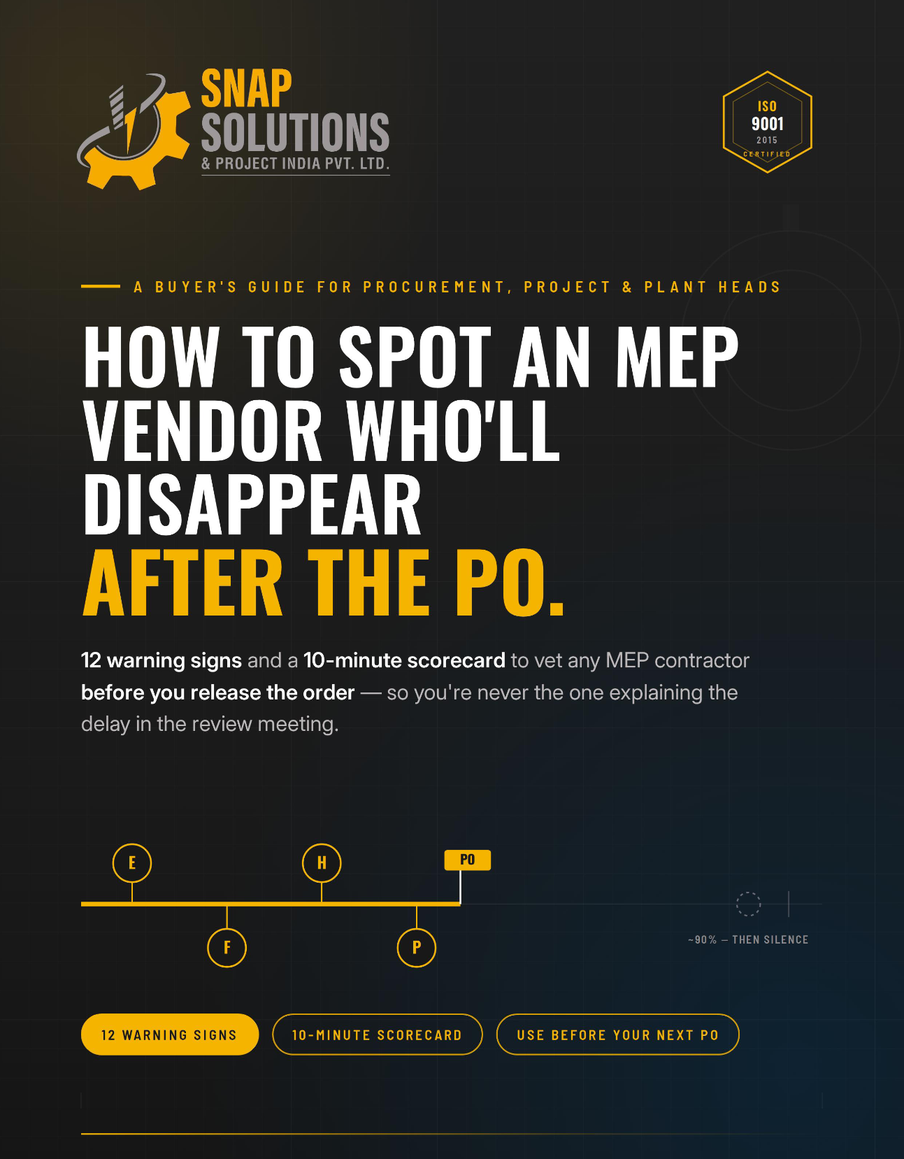 How to Spot an MEP Vendor Who'll Disappear After the PO